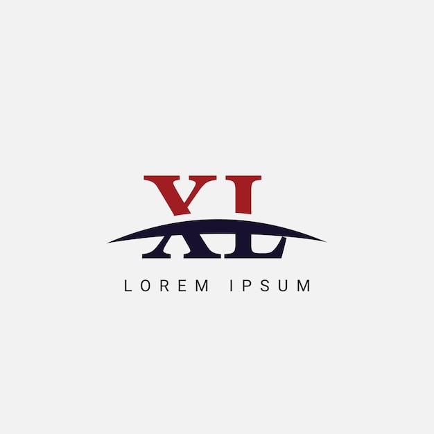 Inicial X L XL Letra plantilla vectorial de diseño de logotipo Símbolo gráfico para la identidad empresarial corporativa