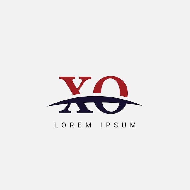 Inicial X O XO Carta plantilla vectorial de diseño de logotipo Símbolo gráfico para la identidad empresarial corporativa