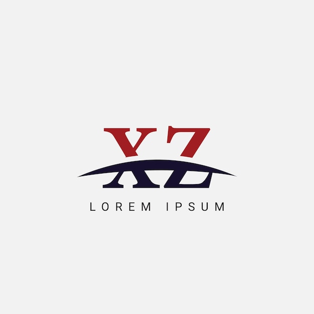 Inicial X Z XZ Letra plantilla vectorial de diseño de logotipo Símbolo gráfico para la identidad empresarial corporativa