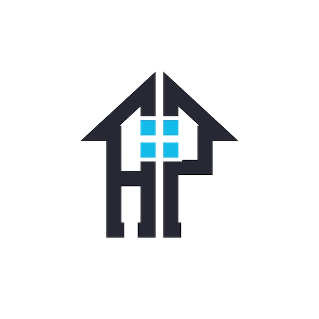 Iniciales AP Casa Logo Diseño Carta creativa AP con icono de casa para propiedad inmobiliaria y marca comercial