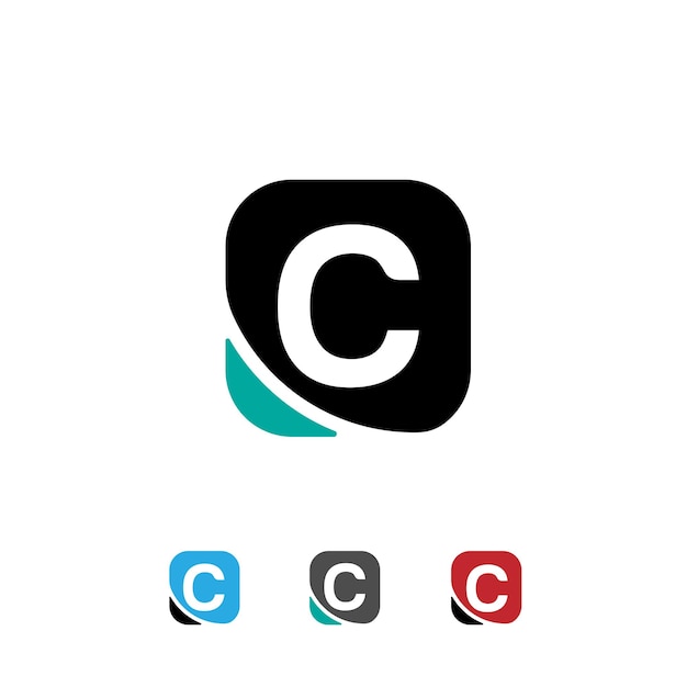 Las iniciales C diseño plano C concepto de diseño posterior