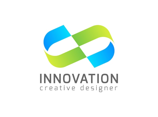Iniciales geométricas abstractas Diseño de logotipo infinito CJ Logotipo creativo moderno utilizable para tecnología de marca comercial y elemento de diseño gráfico de ilustración de logotipo vectorial de empresa