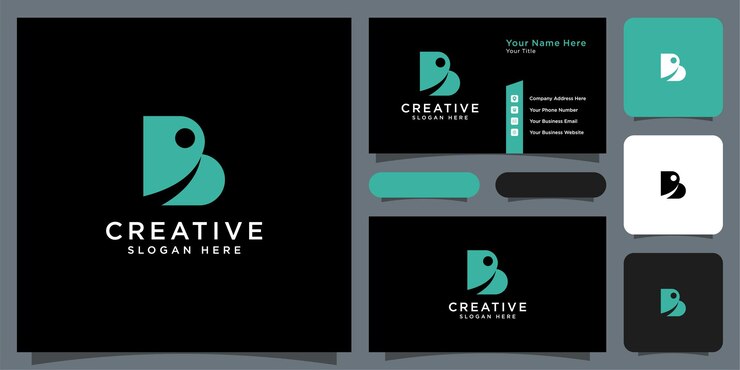 Vector iniciales letra b logo vector diseño