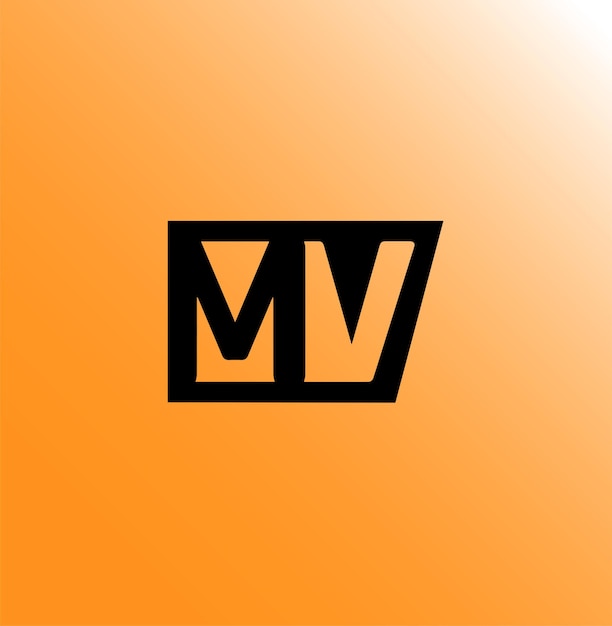 Iniciales letra MV o VM Logotipo de negocio Diseño de identidad de marca logotipos vectorial logotipo moderno Diseño de logotipo