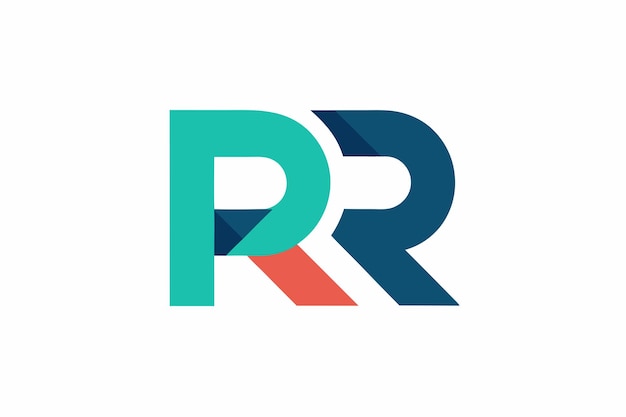 Iniciales de la letra R diseño creativo del logotipo