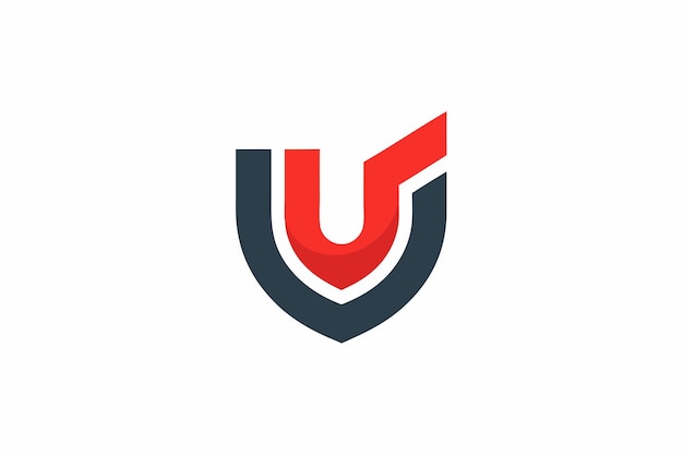 Iniciales de la letra U diseño creativo del logotipo