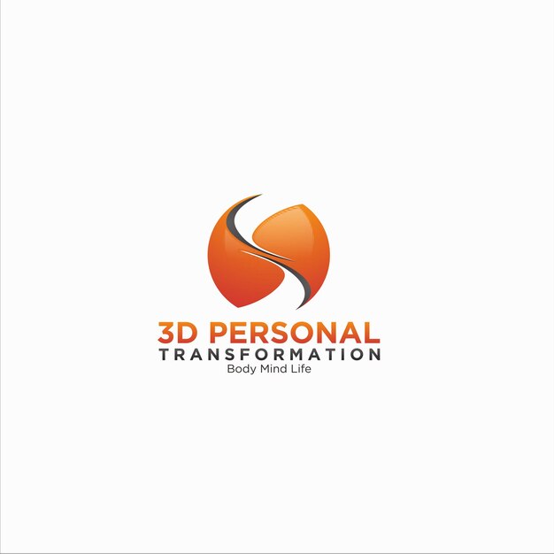 iniciales del logotipo en 3D