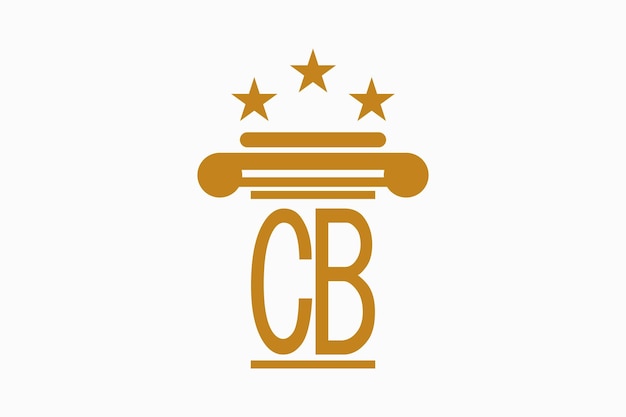 iniciales logotipo del bufete de abogados con letras logotipo cacz consept vector premium