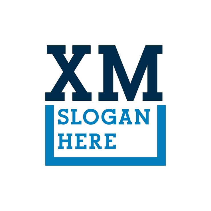 Vector iniciales mínimas lógico letras x y m xm lógico inicial letras xm