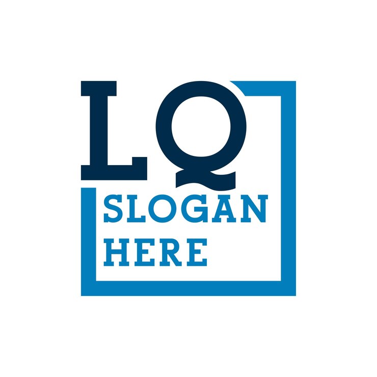 Vector iniciales mínimas logos letras l y q lq letras iniciales lq logotipo