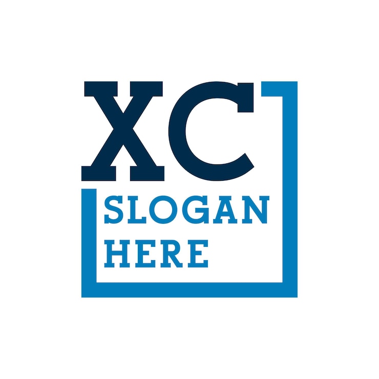 Vector iniciales mínimas logos letras x y c xc logos de letras iniciales xc