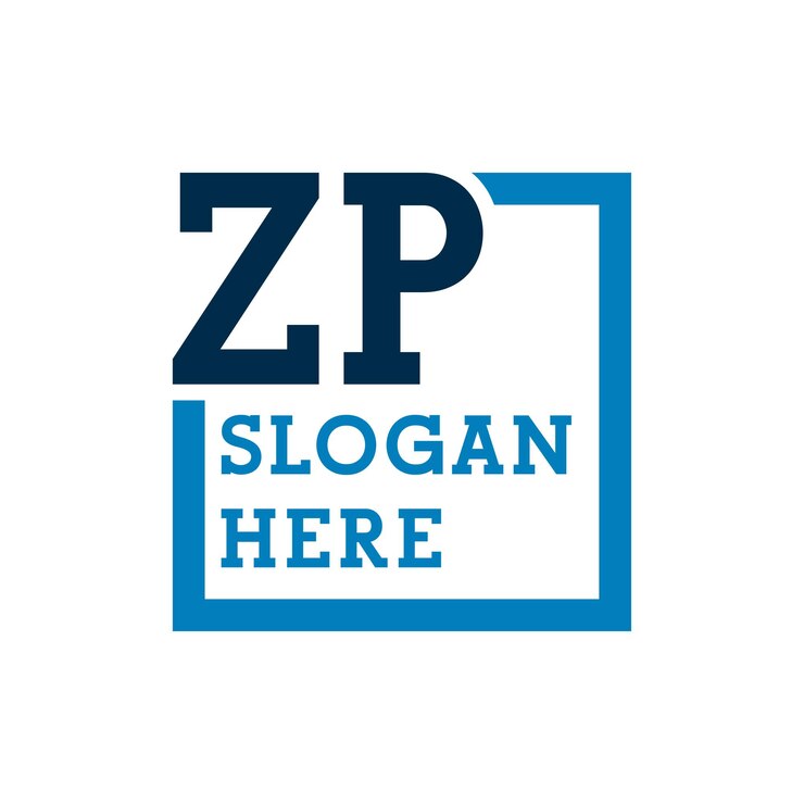 Vector las iniciales mínimas del logotipo las letras z y p zp la letra inicial del logotipo zp