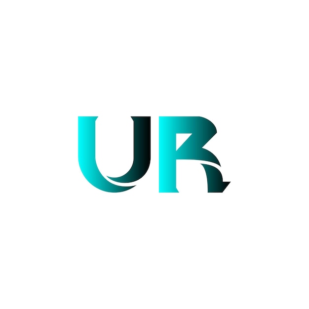 iniciales modernas letra u logotipo