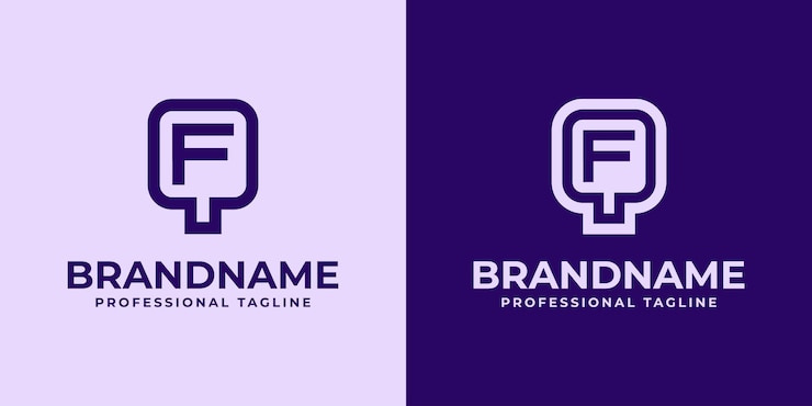 Vector iniciales modernas qf y fq logotipo adecuado para negocios con las iniciales qf o fq