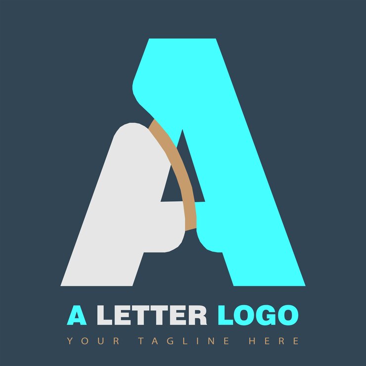 Las iniciales son la mejor letra Una plantilla vectorial de logotipo abstracto y moderno Un diseño de logotipo abstrato