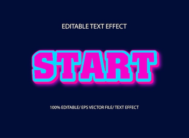 Iniciar efecto de texto
