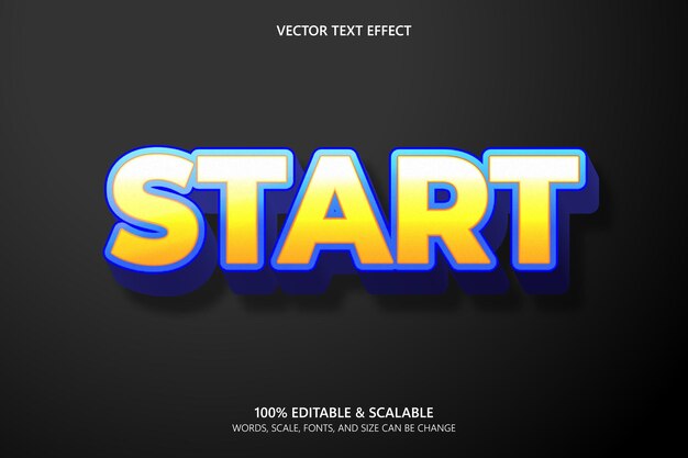 Iniciar efecto de texto