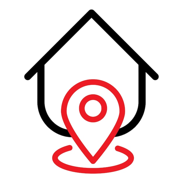 Inicio Icono de la casa Diseño de ilustración de stock vectorial plantilla de ilusteración de stock vectoral