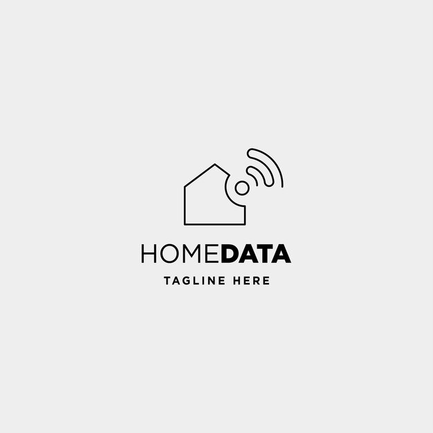 Inicio internet logo diseño vector wifi inicio icono siymbol signo aislado