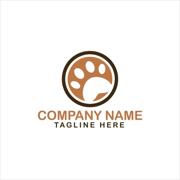 Inicio mascotas minimalista monoline lineart contorno perro gato icono logotipo