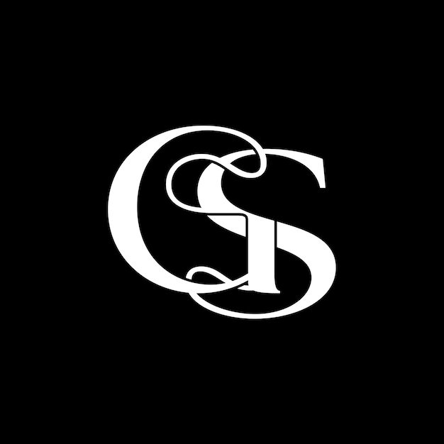 Initial letter GS logo design