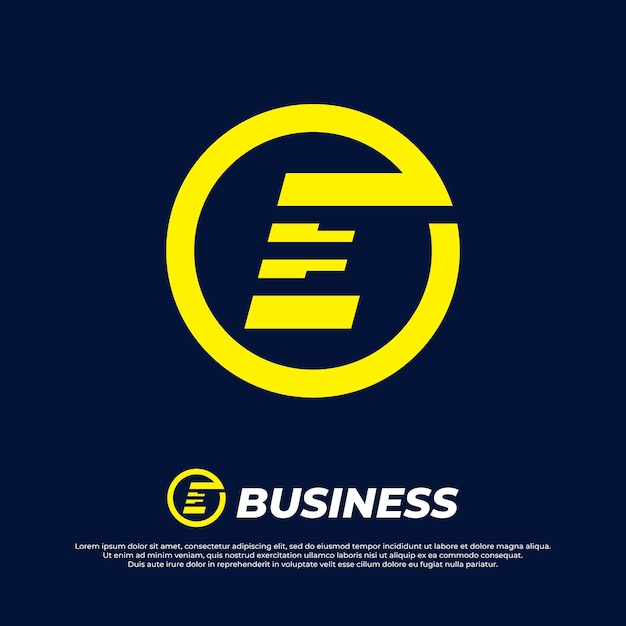 Initial Letter Logo Monogram futurismo estilo de diseño de logotipo tipo minimalista para moderno