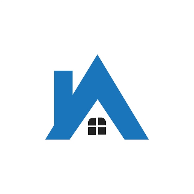 Inmobiliaria con letra un icono de diseño de logotipo