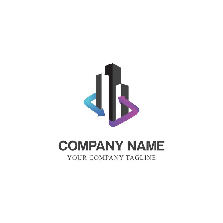 Vector inmobiliaria plantilla de logotipo