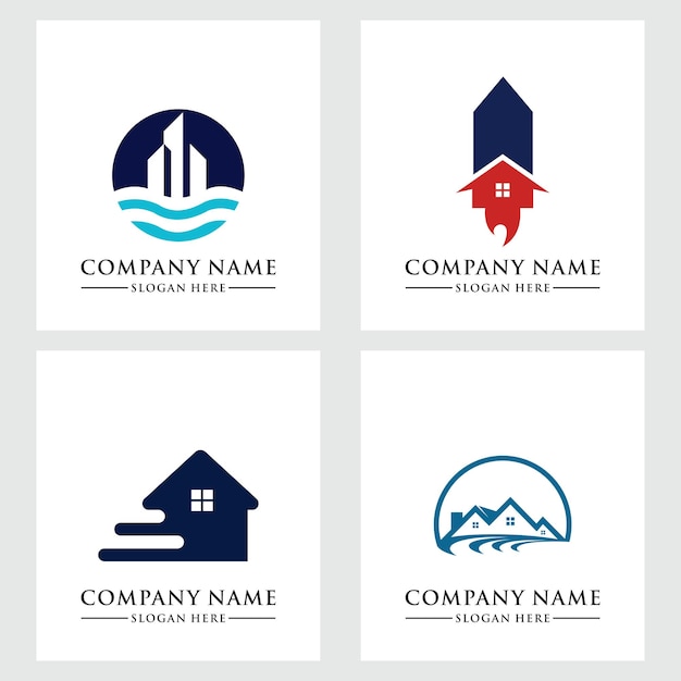 Inmobiliaria plantilla de logotipo