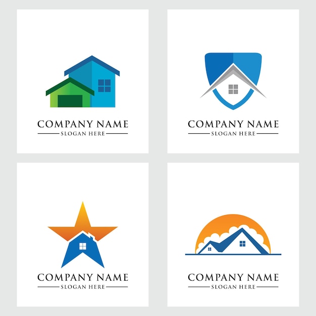 inmobiliaria plantilla de logotipo