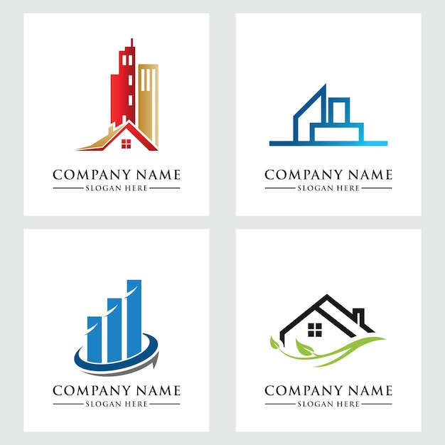 inmobiliaria plantilla de logotipo