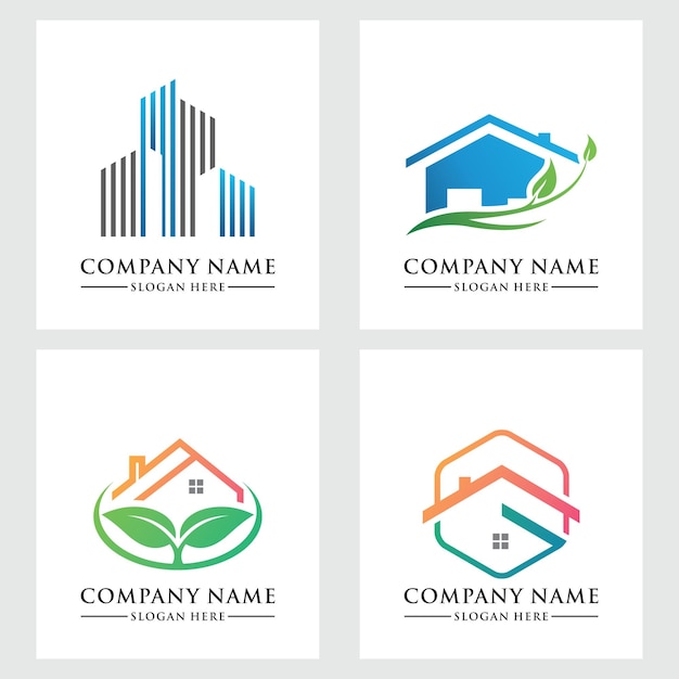 inmobiliaria plantilla de logotipo