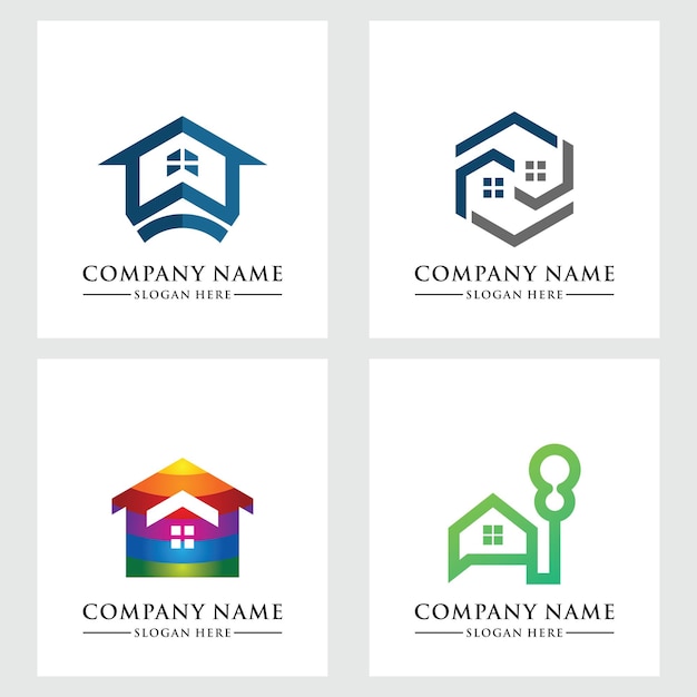 inmobiliaria plantilla de logotipo