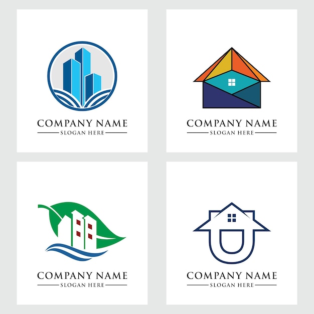 inmobiliaria plantilla de logotipo