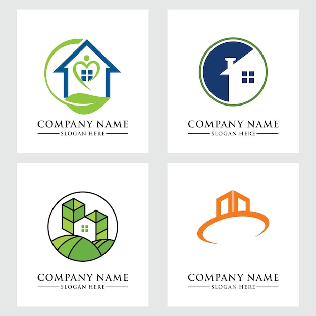 inmobiliaria plantilla de logotipo