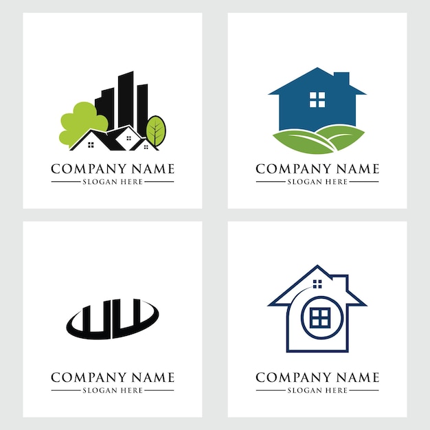 inmobiliaria plantilla de logotipo