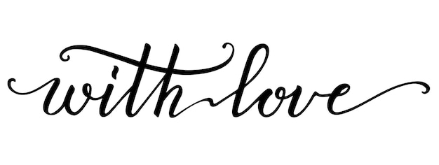 Con inscripción de letras a mano de amor Texto en cursiva de guión de línea continua Impresión de boda del día de San Valentín