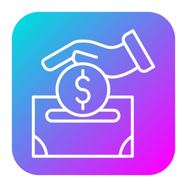 Insert coin vector icon Puede usarse para el conjunto de iconos de lavandería