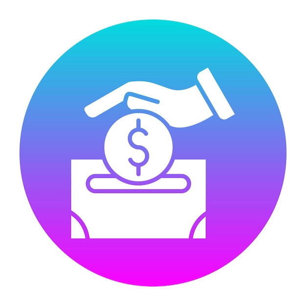 Insert coin vector icon Puede usarse para el conjunto de iconos de lavandería