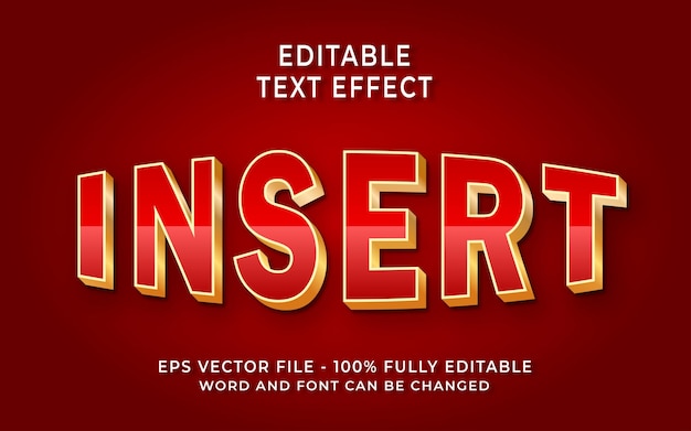 Insertar efecto de texto editable