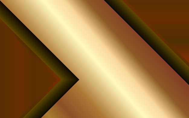 Insignia abstracta moderna Fondo dorado Color degradado Vector Premium
