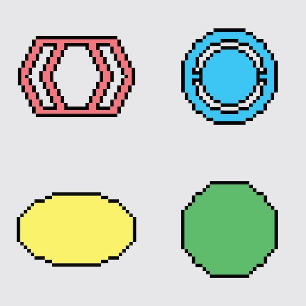 La insignia de arte de píxeles es estética vintage y diseño de sprite retro.