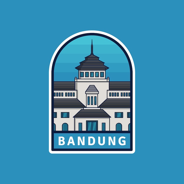 Insignia de bandung de la ciudad de indonesia