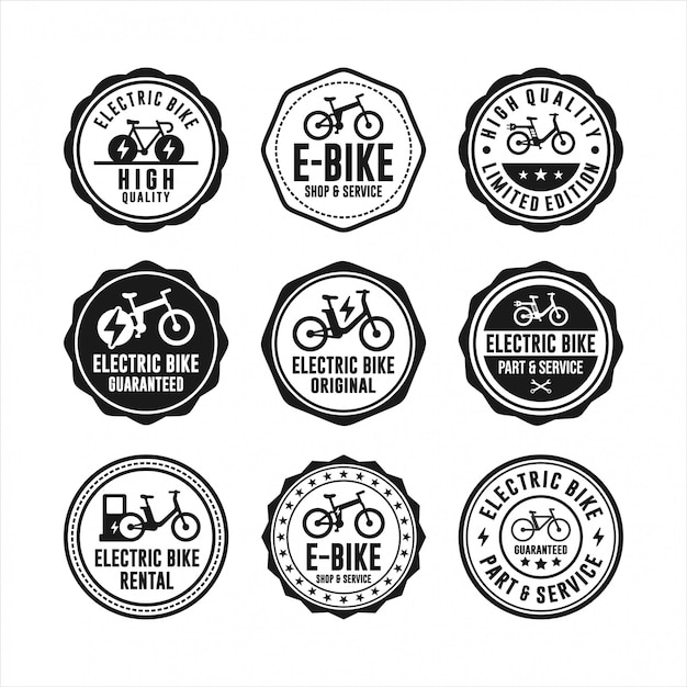 Insignia de la colección de bicicletas eléctricas