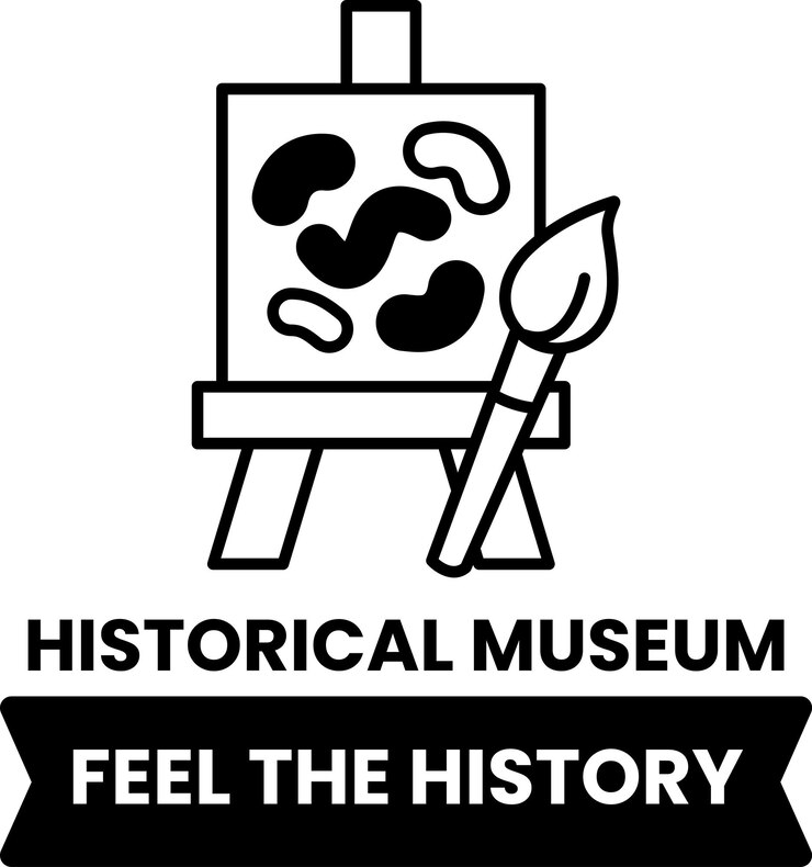 Una insignia en el concepto de Museo de Arte