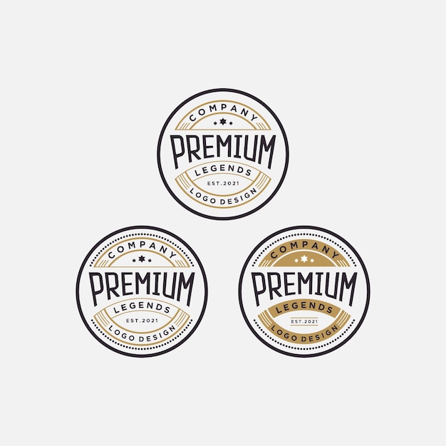 Insignia de diseño de logotipo premium