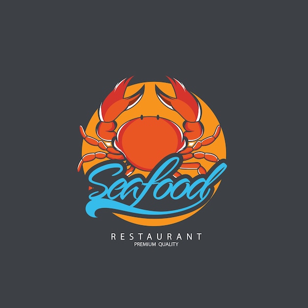 Insignia de diseño de mariscos