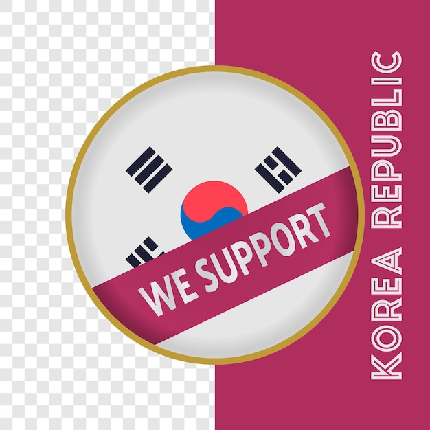 Vector insignia equipo de apoyo worldcup qatar 2022