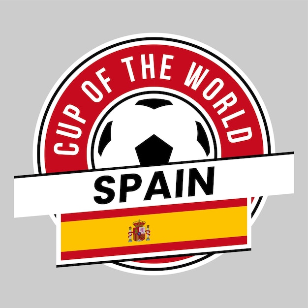 Insignia del equipo de españa para el torneo de fútbol