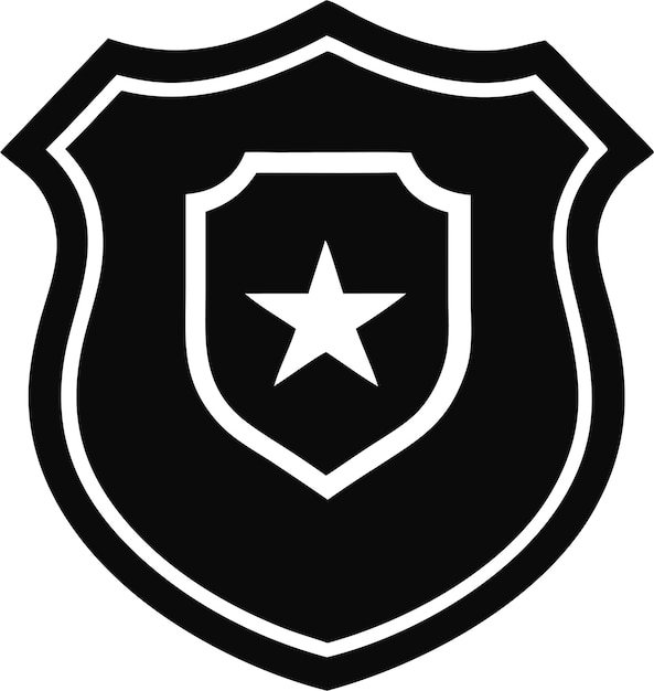 Insignia de escudo de policía
